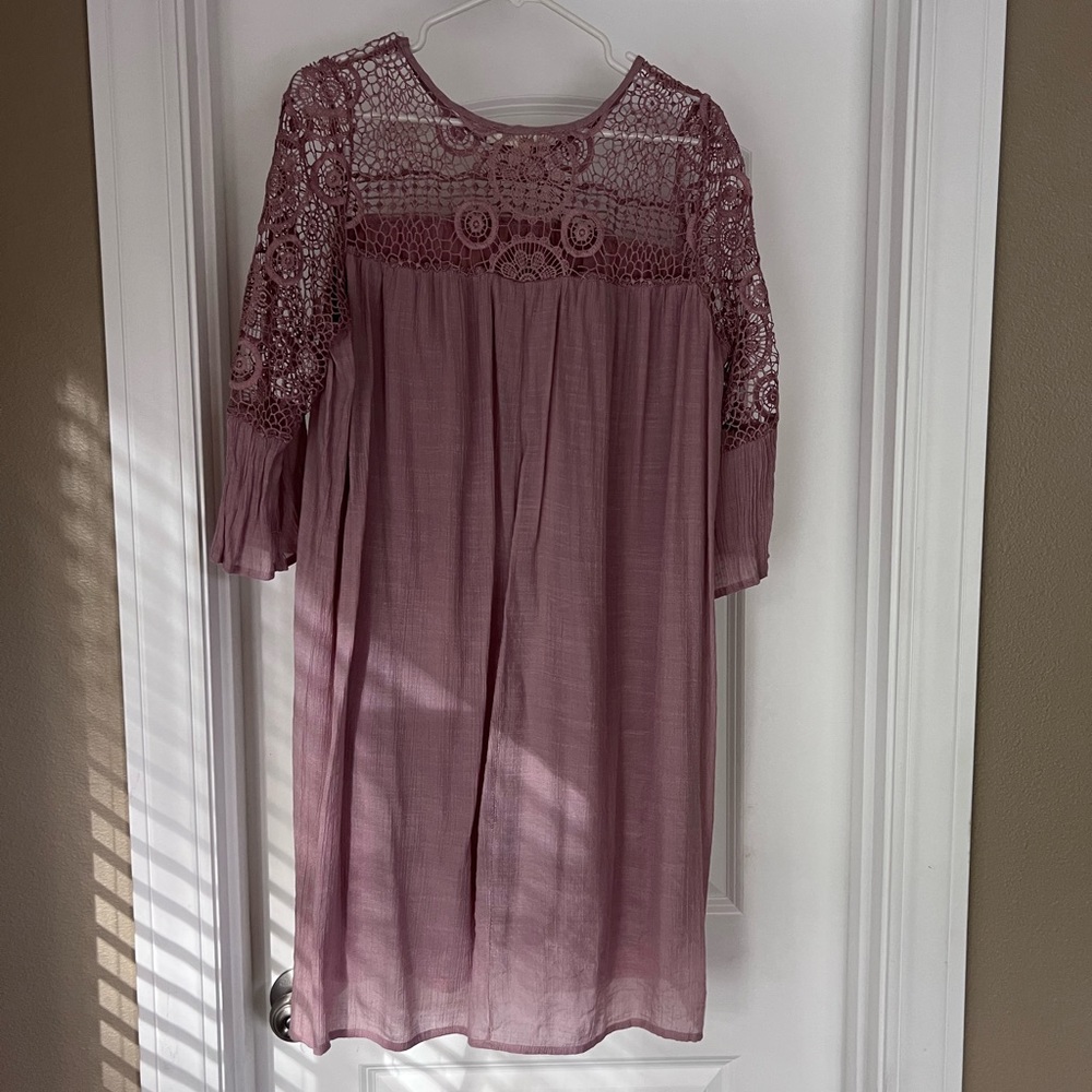 Beautiful Indigo Rose mini dress/tunic size XL